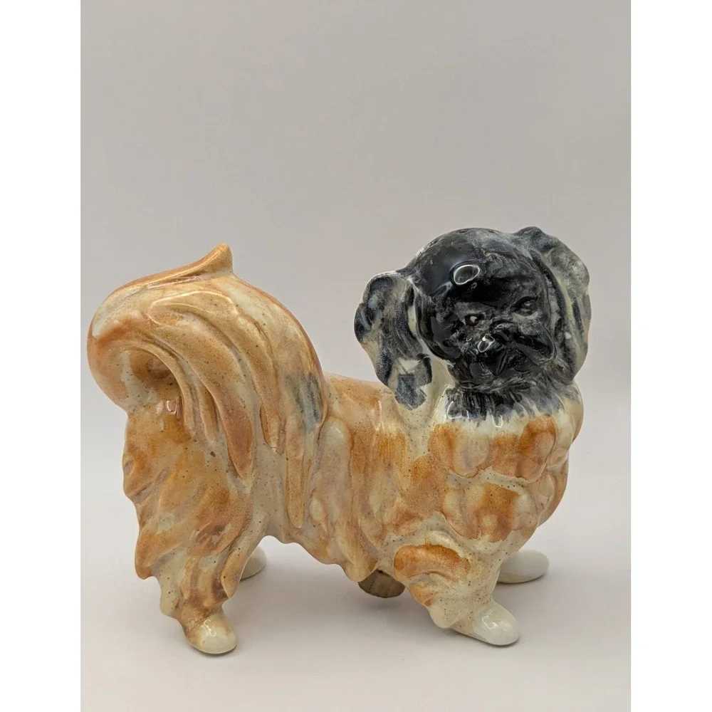 Vintage‎ Pekinese Dogs Salt And Pepper Shakers